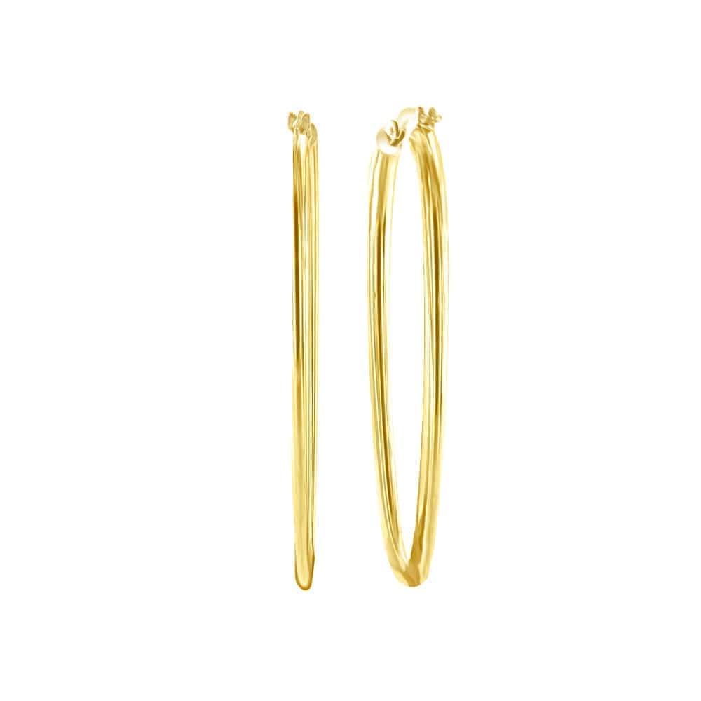 κίτρινα χρυσά σκουλαρίκια κρίκοι μεγάλοι SK11100574