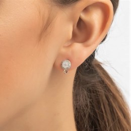 ασημένια γυναικεία σκουλαρίκια ζιργκόν SK21200252(b)