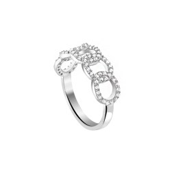ασημένιο γυναικείο δαχτυλίδι αλυσίδα D21200231