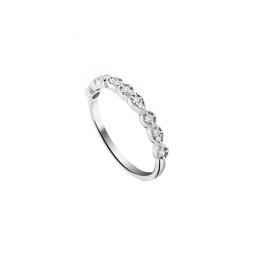 ασημένιο γυναικείο δαχτυλίδι μισόβερο D21200121