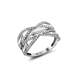 Δαχτυλίδι λευκόχρυσο γυναικείο ζιργκόν D11200043