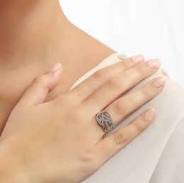 Δαχτυλίδι λευκόχρυσο γυναικείο ζιργκόν D11200047(b)