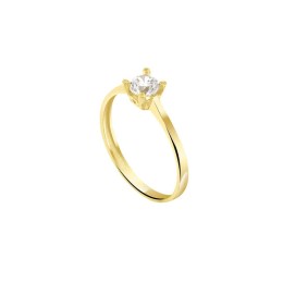 δαχτυλίδι μονόπετρο κίτρινο χρυσό ζιργκόν D11100960
