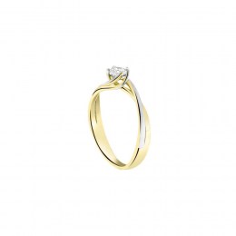 δαχτυλίδι μονόπετρο κίτρινο χρυσό ζιργκόν D11400841