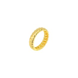 επίχρυσο ασημένιο γυναικείο δαχτυλίδι ραβδωτό D21100131(b)