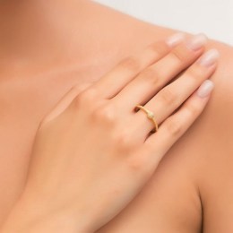 επίχρυσο ασημένιο γυναικείο δαχτυλίδι ζιργκόν D21100101(b)