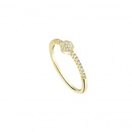 επίχρυσο ασημένιο γυναικείο δαχτυλίδι ζιργκόν D21100101