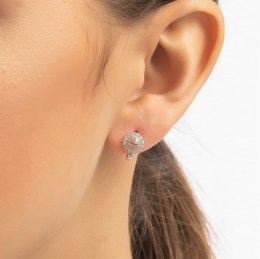 γυναικεία ασημένια σκουλαρίκια ζιργκόν SK21200243(b)