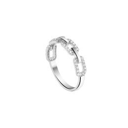 γυναικείο ασημένιο δαχτυλίδι αλυσίδα D21200199