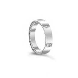 γυναικείο ασημένιο δαχτυλίδι λευκά ζιργκόν D21200098