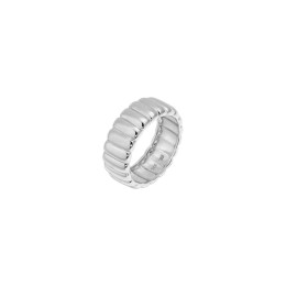 γυναικείο ασημένιο δαχτυλίδι ραβδώσεις D21200244(b)
