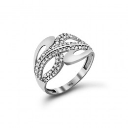 Γυναικείο δαχτυλίδι λευκόχρυσο ζιργκόν D11200453