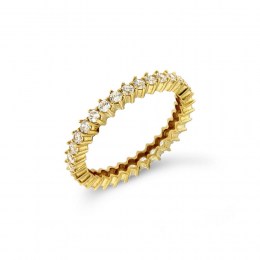 Κίτρινο χρυσό δαχτυλίδι σειρέ ζιργκόν D11100554
