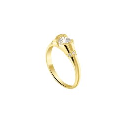 κίτρινο χρυσό μονόπετρο δαχτυλίδι ζιργκόν D11100941