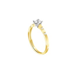 κίτρινο χρυσό μονόπετρο δαχτυλίδι ζιργκόν D11400876