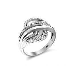 λευκόχρυσο γυναικείο δαχτυλίδι ζιργκόν D11200026