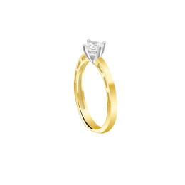 μονόπετρο κίτρινο χρυσό δαχτυλίδι ζιργκόν D11400881
