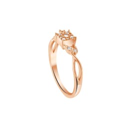ροζ ασημένιο δαχτυλίδι λευκά ζιργκόν D21300121