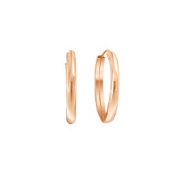 ροζ χρυσά σκουλαρίκια κρικάκια λουστρέ SK11300456