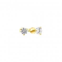 σκουλαρίκια γυναικεία κίτρινα χρυσά ζιργκόν SK11100507